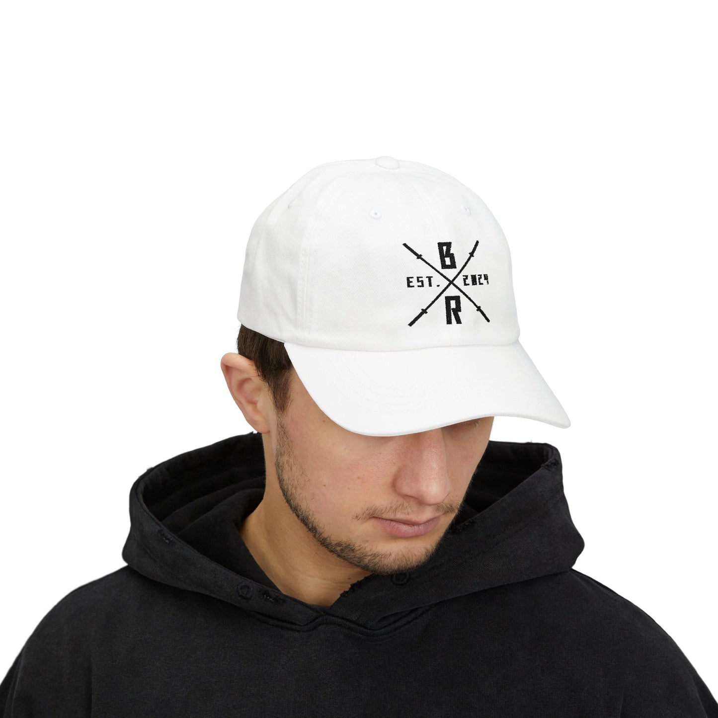 Cross Logo BR Dad Cap – White
