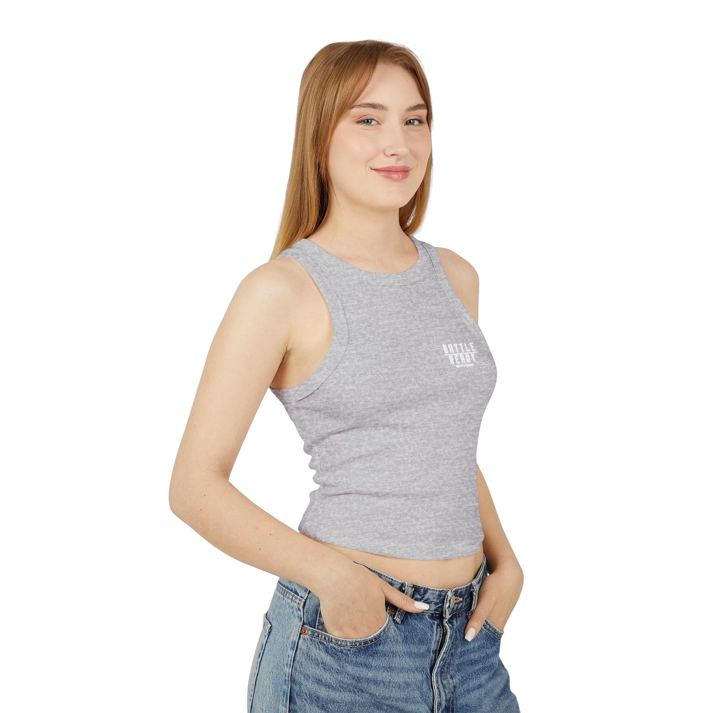 Alternate Logo BR Rib Racer Tank Top